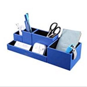 Desk organizer blue. Never used.